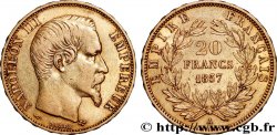 20 francs or Napoléon III, tête nue 1857 Paris F.531/12