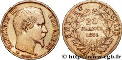 20 francs or Napoléon III, tête nue 1858 Paris F.531/13