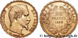 20 francs or Napoléon III, tête nue 1858 Paris F.531/13
