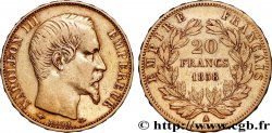 20 francs or Napoléon III, tête nue 1858 Paris F.531/13