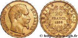 20 francs or Napoléon III, tête nue 1858 Paris F.531/13