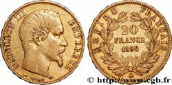 20 francs or Napoléon III, tête nue 1858 Paris F.531/13