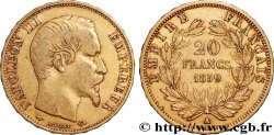 20 francs or Napoléon III, tête nue 1859 Paris F.531/15