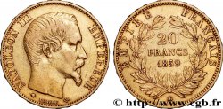 20 francs or Napoléon III, tête nue 1859 Strasbourg F.531/16