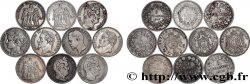 Lot de dix écus de 5 francs n.d. F.-/