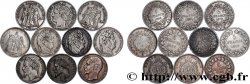Lot de dix écus de 5 francs n.d. F.-/