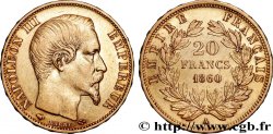 20 francs or Napoléon III, tête nue 1860 Paris F.531/18