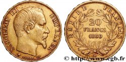 20 francs or Napoléon III, tête nue 1860 Strasbourg F.531/20