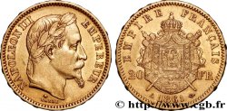 20 francs or Napoléon III, tête laurée 1861 Paris F.532/1