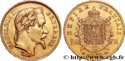 20 francs or Napoléon III, tête laurée 1865 Strasbourg F.532/12