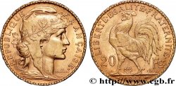 20 francs or Coq, Dieu protège la France 1904 Paris F.534/9