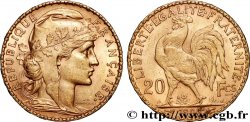 20 francs or Coq, Dieu protège la France 1906 Paris F.534/11