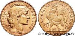 20 francs or Coq, Liberté Égalité Fraternité 1909 Paris F.535/3