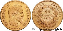 10 francs or Napoléon III, tête nue, grand module 1858 Paris F.506/5