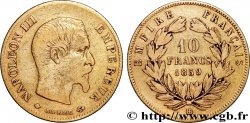 10 francs or Napoléon III, tête nue 1859 Strasbourg F.506/8