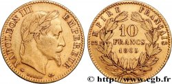 10 francs or Napoléon III, tête laurée 1865 Paris F.507A/9