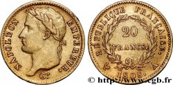 20 francs or Napoléon tête laurée, République française 1808 Paris F.515/2