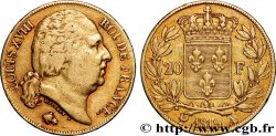 20 francs or Louis XVIII, tête nue 1819 Paris F.519/15