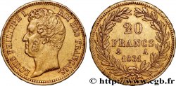 20 francs or Louis-Philippe, Tiolier, tranche inscrite en relief 1831 Paris F.525/2