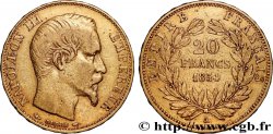 20 francs or Napoléon III, tête nue 1854 Paris F.531/2