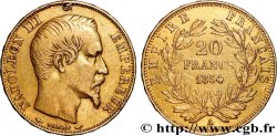 20 francs or Napoléon III, tête nue 1854 Paris F.531/2