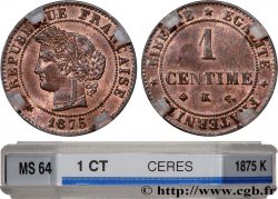 1 centime Cérès 1875 Bordeaux F.104/5
