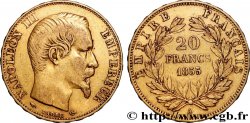 20 francs or Napoléon III, tête nue 1855 Paris F.531/4