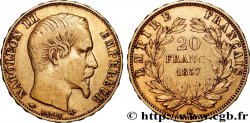 20 francs or Napoléon III, tête nue 1857 Paris F.531/12
