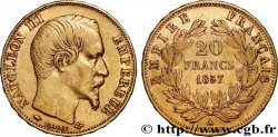 20 francs or Napoléon III, tête nue 1857 Paris F.531/12