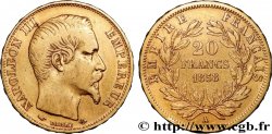 20 francs or Napoléon III, tête nue 1858 Paris F.531/13