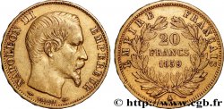 20 francs or Napoléon III, tête nue 1859 Paris F.531/15