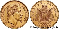 20 francs or Napoléon III, tête laurée 1866 Paris F.532/13