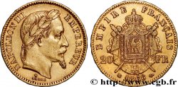 20 francs or Napoléon III, tête laurée 1866 Strasbourg F.532/14