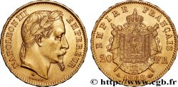 20 francs or Napoléon III, tête laurée 1868 Paris F.532/18
