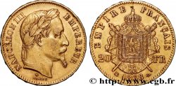 20 francs or Napoléon III, tête laurée 1868 Strasbourg F.532/19