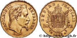 20 francs or Napoléon III, tête laurée, grand BB 1869 Strasbourg F.532/22