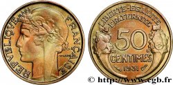 50 centimes Morlon, avec raisin sans fruit 1931 F.192/4