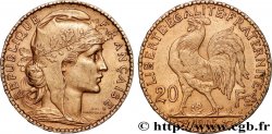 20 francs or Coq, Dieu protège la France 1905 Paris F.534/10