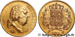 40 francs or Louis XVIII 1818 Lille F.542/8