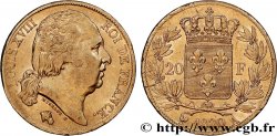 20 francs or Louis XVIII, tête nue 1820 Paris F.519/19