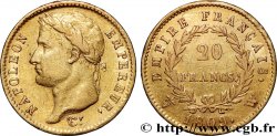 20 francs or Napoléon Ier tête laurée, Empire français 1809 Lille F.516/7
