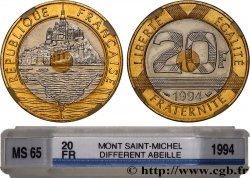 20 francs Mont Saint-Michel, différent abeille 1994 Pessac F.403/10