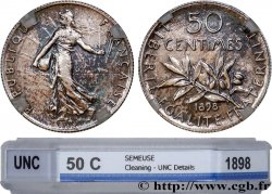 50 centimes Semeuse 1898 Paris F.190/3