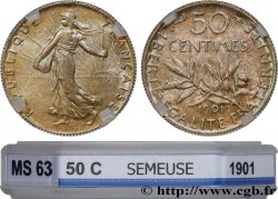 50 centimes Semeuse 1901 Paris F.190/8