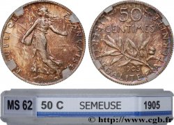 50 centimes Semeuse 1905 Paris F.190/12