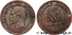 Deux centimes Napoléon III, tête nue 1853 Paris F.107/1