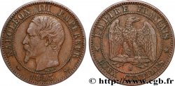 Deux centimes Napoléon III, tête nue 1853 Rouen F.107/2