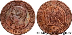 Deux centimes Napoléon III, tête nue 1853 Strasbourg F.107/3