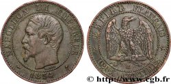 Deux centimes Napoléon III, tête nue 1854 Strasbourg F.107/11