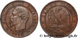 Deux centimes Napoléon III, tête nue 1854 Strasbourg F.107/11